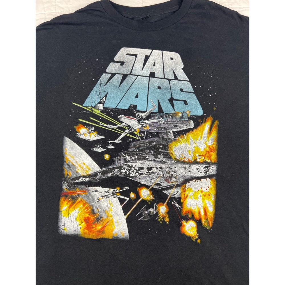 Star Wars Darth Vader Imperial Star Destroyer Battle T Shirt Black 2XL‎
